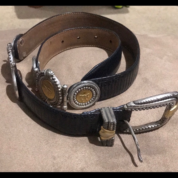 Brighton Accessories - Brighten Museum Collection Black Numbered Belt